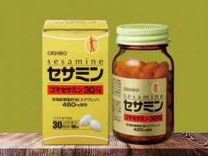 Viên uống bổ sung Sesamin và Squalene hỗ trợ tim mạch Orihiro 60 viên