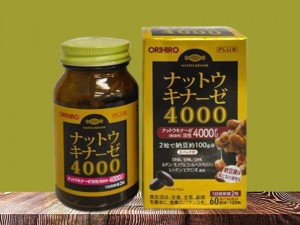 Viên uống hỗ trợ điều trị đột quỵ Nattokinase 4000FU Plus Orihiro 120 viên