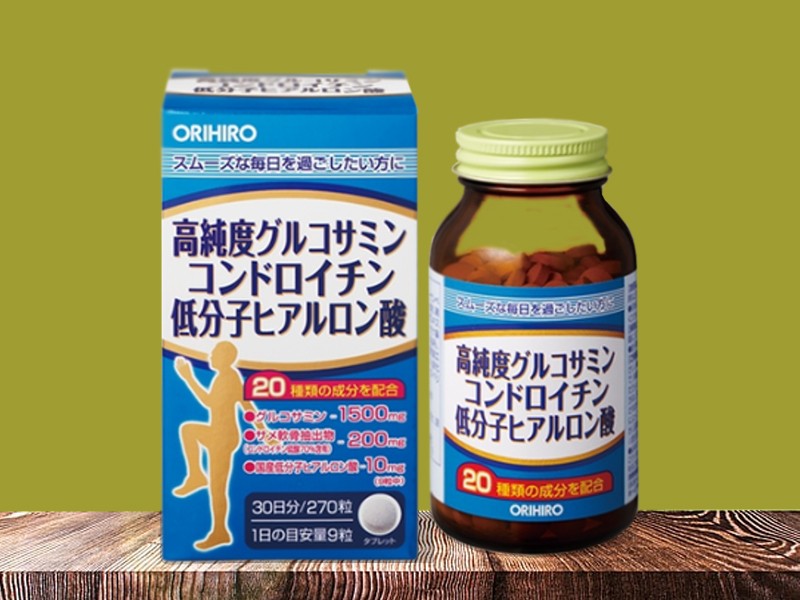 Viên uống bổ xương khớp tổng hợp Glucosamine và Chondroitin Orihiro 270 viên