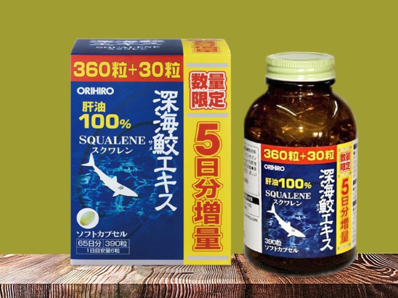 Viên uống dầu gan cá mập Orihiro 390 viên